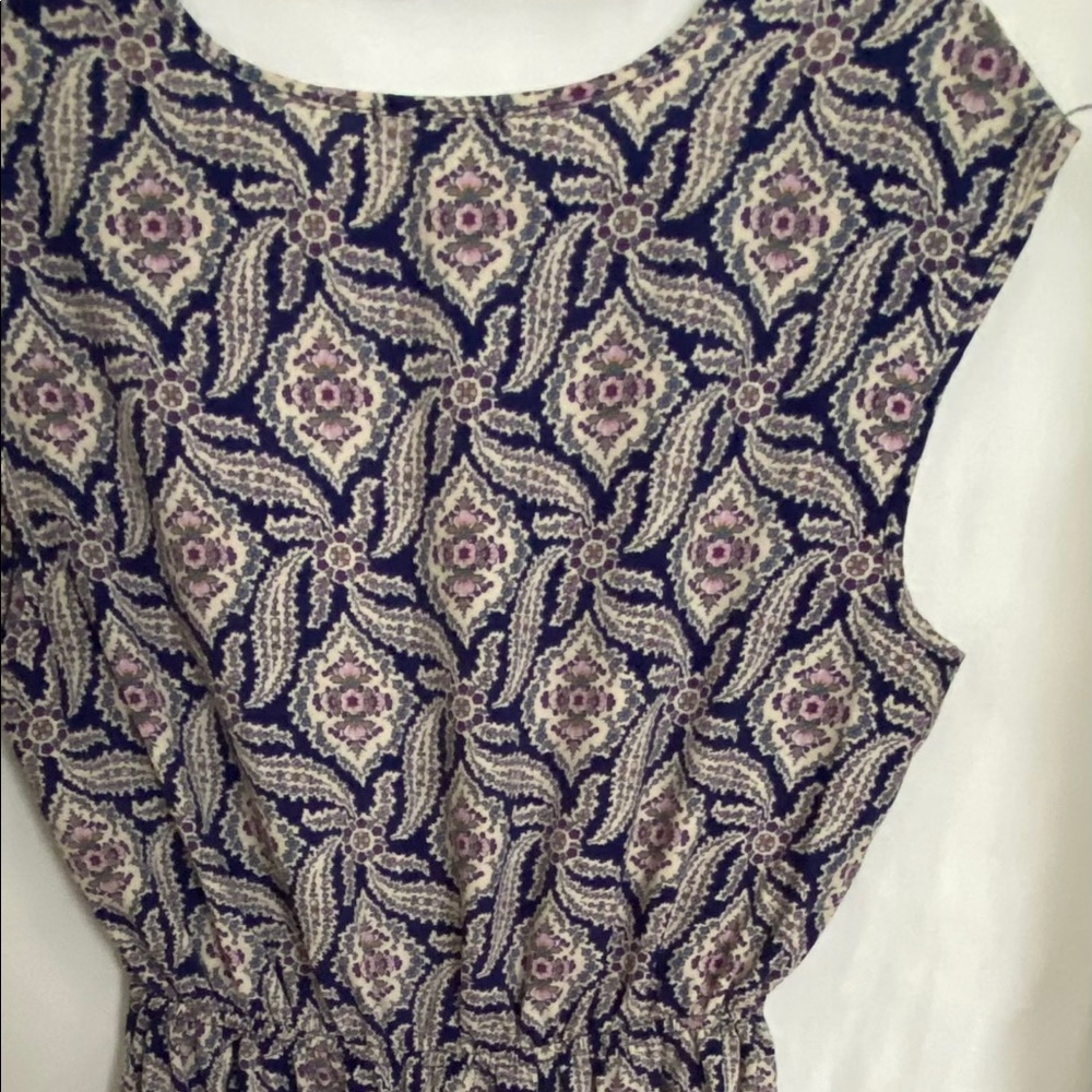 Blue and purple dress
